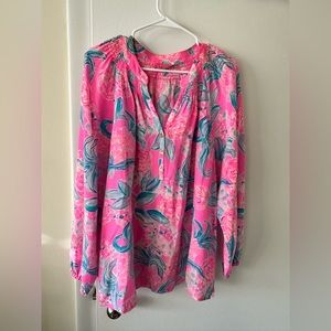 Lilly Pulitzer Breast Cancer Elsa Size XL